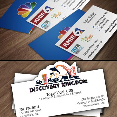 Impression Design Six Flags Business Cards